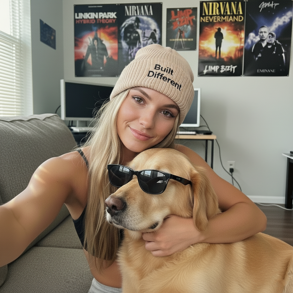 Custom Mood Beanie – 50% Recycled, 100% You