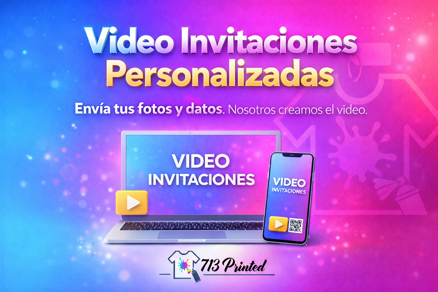 Video Invitaciones Personalizadas – Cualquier Tema, Diseño Único con Fotomontaje ⭐