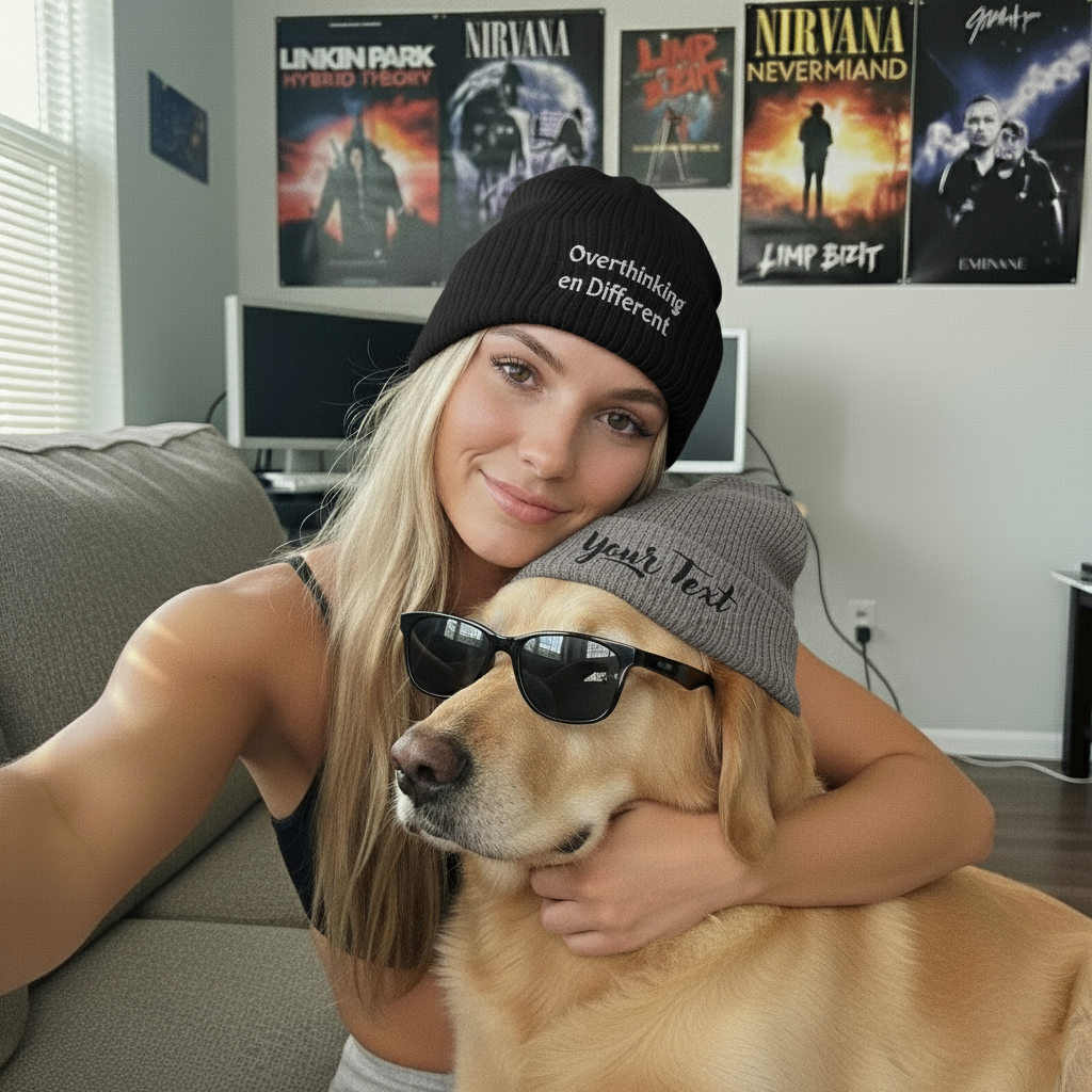 Custom Mood Beanie – 50% Recycled, 100% You