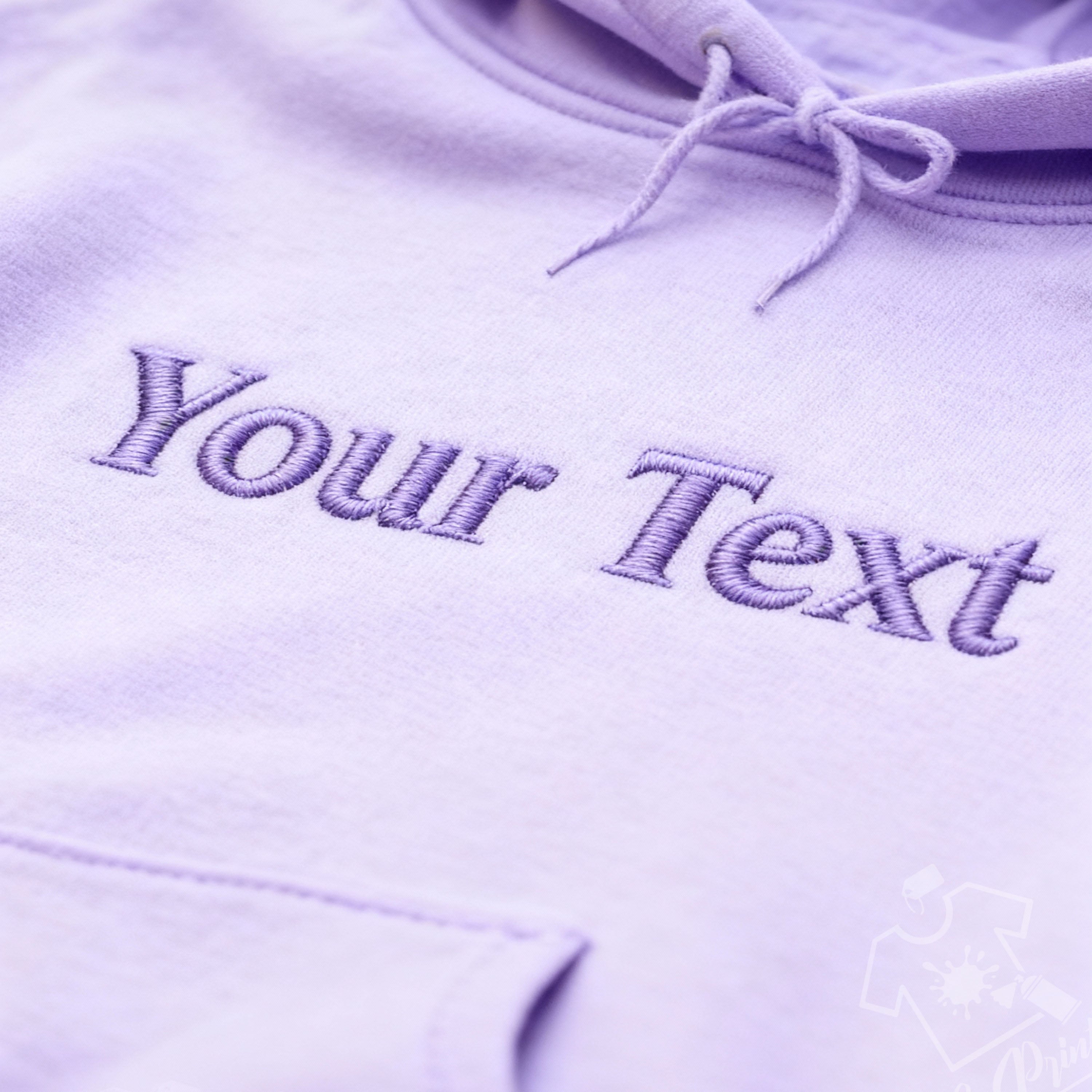 Personalized Embroidered Hoddie – Choose Your Text & 20 Unique Fonts | Cozy Custom Hoodie Gift