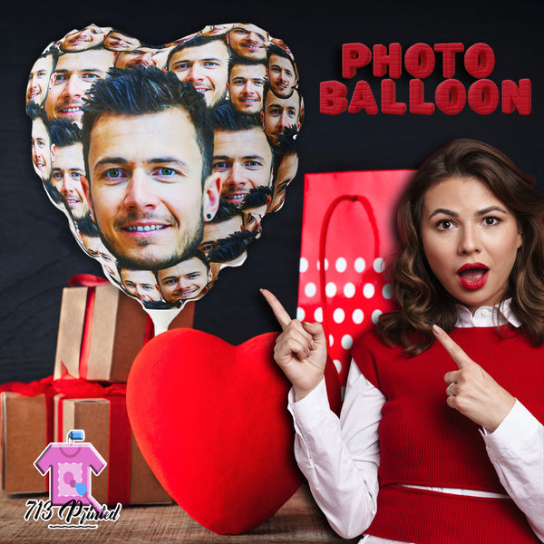 Photo Balloon (Round and Heart-shaped), 11" Bachelorette party, Gift