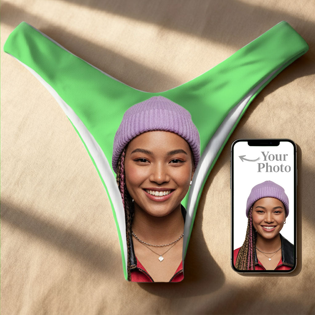 Personalized Bikini Thong – Seamless Double Layer – Made to Order