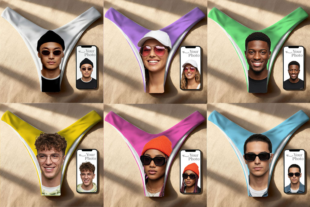 Personalized Bikini Thong – Seamless Double Layer – Made to Order