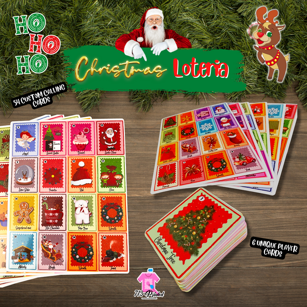 Christmas Games Loteria 54 Board Games - Christmas Games - Christmas Games bingo