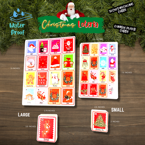 Christmas Games Loteria 54 Board Games - Christmas Games - Christmas Games bingo