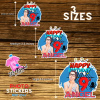 25 Custom FACE Sticker | Upload Any Image of Your Friends Face | Sticker funny gift 3 sizes