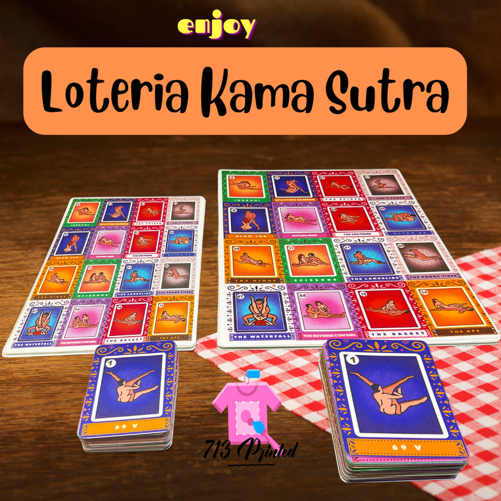 Loteria Kama Sutra, Kama Sutra Bingo 54 positions cards water proof