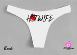 Hot Wife Custom Personalized Thong Panties Reversible With Your Words Custom Printed Sexy Fun Funny Customized Panty Thong Lingerie