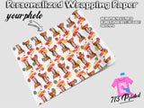 Face Wrapping Paper Christmas - Custom Wrapping Paper - Face Gift Wrapping Paper - Custom Love Gifts - Wrapping Paper - Party Paper