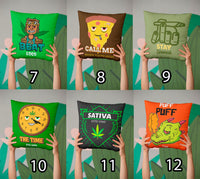 Funny Pillow Marijuana Design 14X14 Super Comfortable 30 Designs
