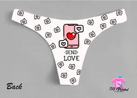 Funny Custom Personalized Thong Panties Reversible With Your Words Custom Printed Sexy Fun Funny Customized Panty Thong Lingerie