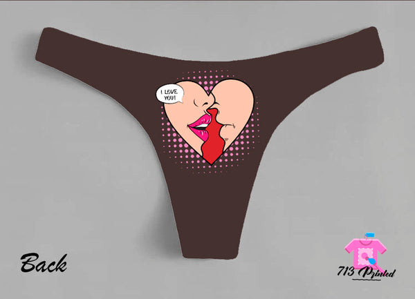 Custom Personalized Thong Panties Reversible With Your Words Custom Pr –  713printed