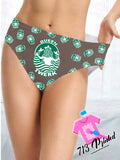 Custom funny logo  pantie   With Your letter Custom Printed Sexy Fun Funny Customized   Lingerie